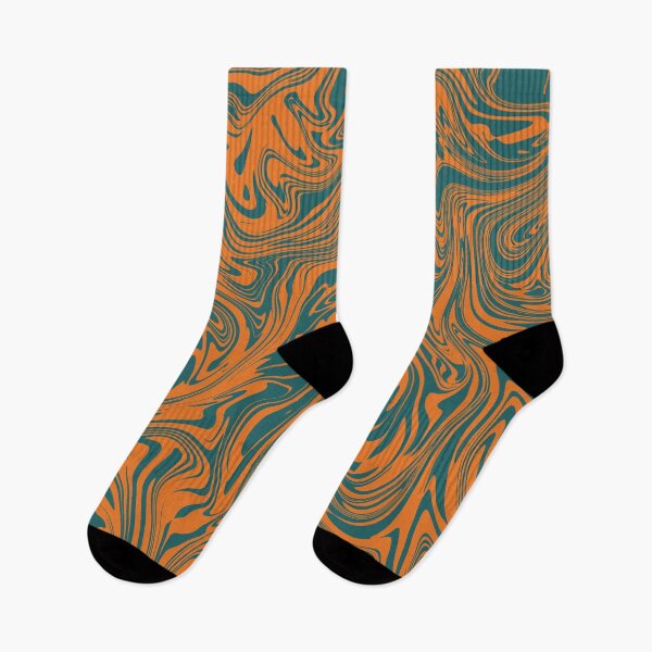 Item preview, Orange and Turquoise swirl  designed and sold by rheabhargava.