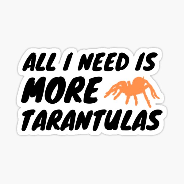 Item preview, All I Need Tarantula Spider Quote designed and sold by luchik-and-co.