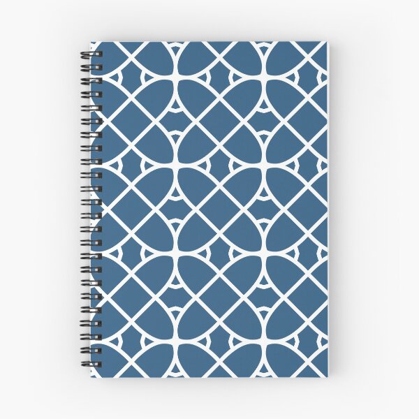 Item preview, Blue and White Geometric Shape Pattern Ovals - Hue Coordinates w/ Coloro / WGSN 2022 Spring / Summer Trending Color Atlantic Blue 115-35-20 designed and sold by ColorOfTheYears.