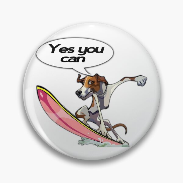 Item preview, dog on surfboard designed and sold by Nikmay Design.