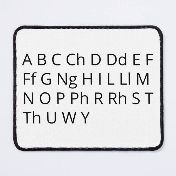 Artikelvorschau, Walisisches Alphabet entworfen und verkauft von WelshStuff.