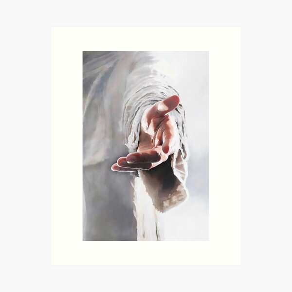 Item preview, Jesus Reaching Hand -Jesus Come Follow Me - The Hand Of God - God Jesus Christ designed and sold by MagicatcoArt.