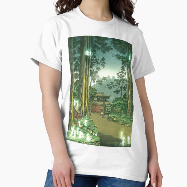 Vista previa del artículo con la obra «Espíritu del bosque Kodama», diseñado y vendido por bonygrafi.