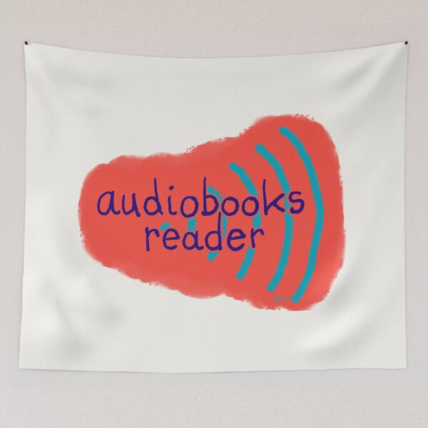 Item preview, Audiobooks reader (red) designed and sold by MentaLee.