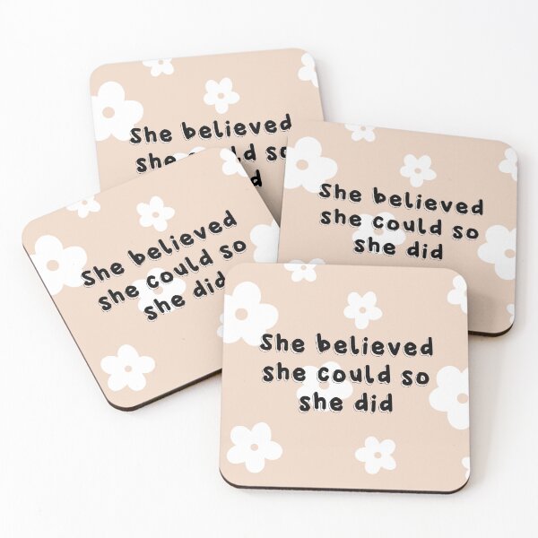 Item preview, She believed she could so she did  designed and sold by Handdrawnbyzoe.