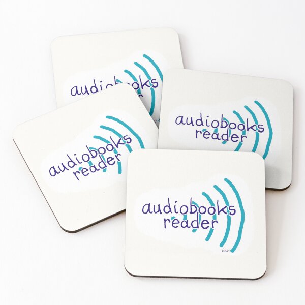 Item preview, Audiobooks reader (white) designed and sold by MentaLee.