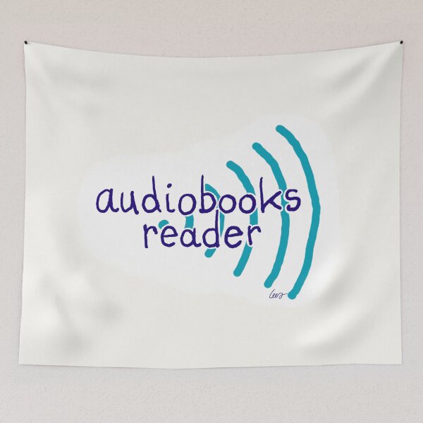 Item preview, Audiobooks reader (white) designed and sold by MentaLee.