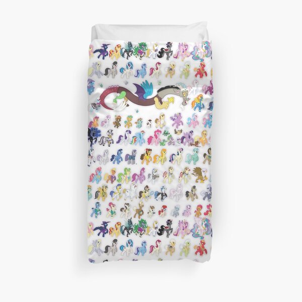 100 PONIES MEGA-PATTERN Duvet Cover