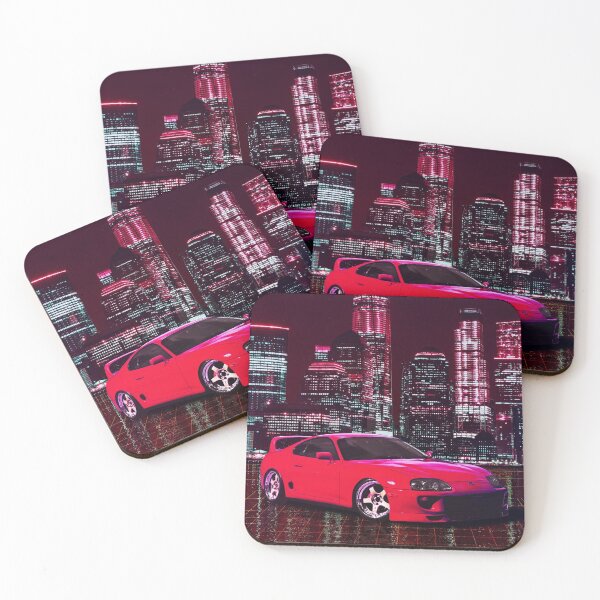 Item preview, Red Toyota Supra MK4 Neon City designed and sold by nueman.