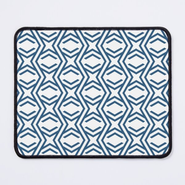 Item preview, Blue and White Zig Zag Stripe and Star Pattern - Hue Coordinates w/ Coloro / WGSN 2022 Spring / Summer Trending Color Atlantic Blue 115-35-20 designed and sold by ColorOfTheYears.
