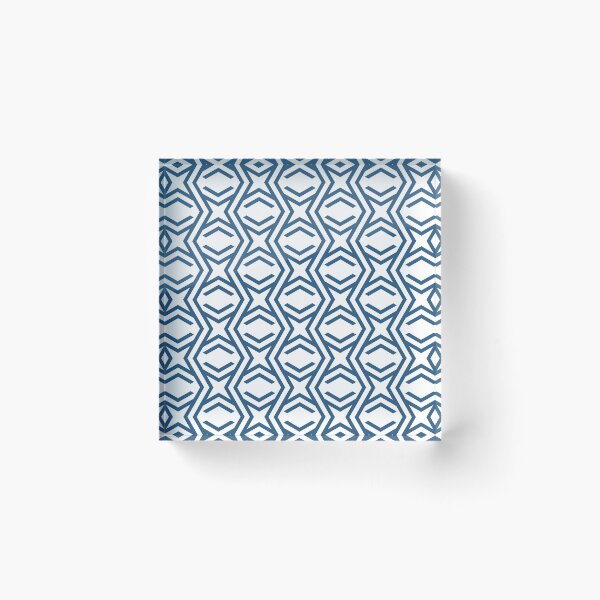 Item preview, Blue and White Zig Zag Stripe and Star Pattern - Hue Coordinates w/ Coloro / WGSN 2022 Spring / Summer Trending Color Atlantic Blue 115-35-20 designed and sold by ColorOfTheYears.