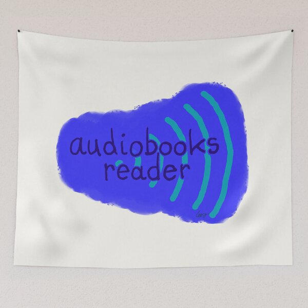 Item preview, Audiobooks reader (blue) designed and sold by MentaLee.
