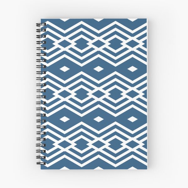 Item preview, Blue and White Horizontal Stripe Diamond Pattern - Hue Coordinates w/ Coloro / WGSN 2022 Spring / Summer Trending Color Atlantic Blue 115-35-20 designed and sold by ColorOfTheYears.