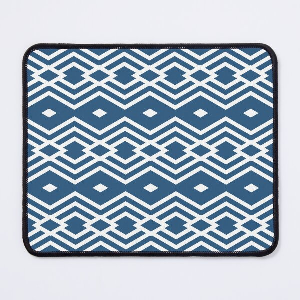 Item preview, Blue and White Horizontal Stripe Diamond Pattern - Hue Coordinates w/ Coloro / WGSN 2022 Spring / Summer Trending Color Atlantic Blue 115-35-20 designed and sold by ColorOfTheYears.
