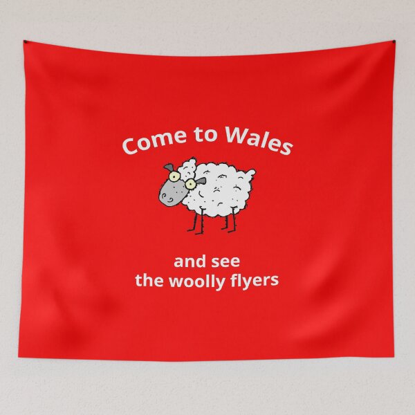 Item preview, Woolly flyers - White wording designed and sold by WelshStuff.
