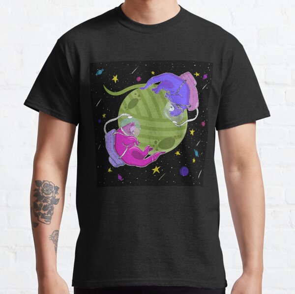 Süße Katzen im Weltraum Classic T-Shirt
