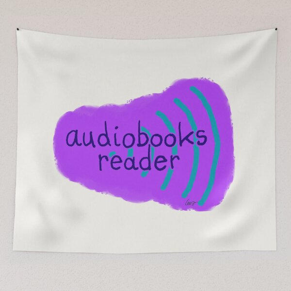 Item preview, Audiobooks reader (purple) designed and sold by MentaLee.