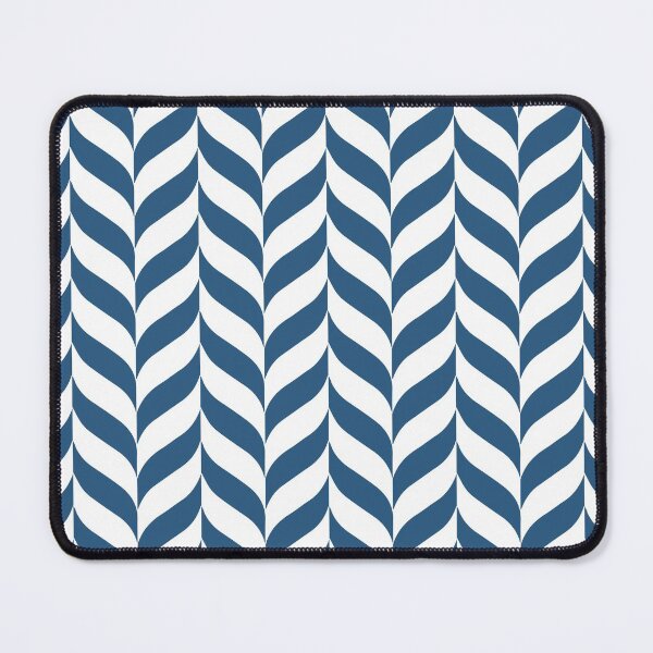 Item preview, Blue and White Pretty Herringbone Pattern - Hue Coordinates w/ Coloro / WGSN 2022 Spring / Summer Trending Color Atlantic Blue 115-35-20 designed and sold by ColorOfTheYears.
