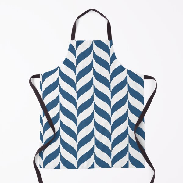 Item preview, Blue and White Pretty Herringbone Pattern - Hue Coordinates w/ Coloro / WGSN 2022 Spring / Summer Trending Color Atlantic Blue 115-35-20 designed and sold by ColorOfTheYears.