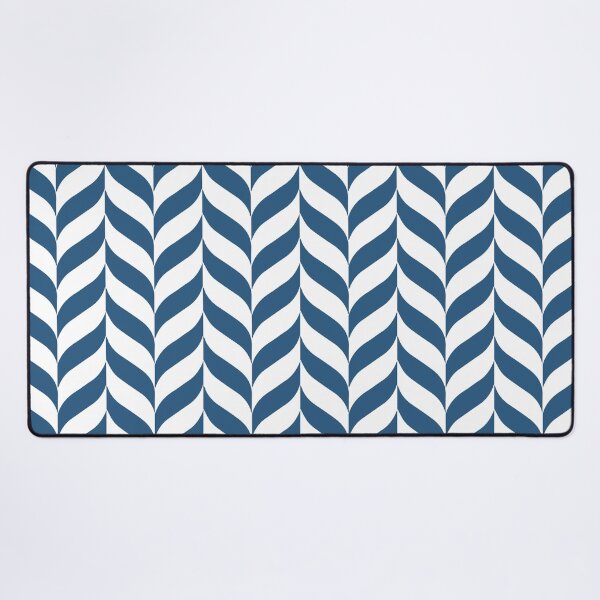 Item preview, Blue and White Pretty Herringbone Pattern - Hue Coordinates w/ Coloro / WGSN 2022 Spring / Summer Trending Color Atlantic Blue 115-35-20 designed and sold by ColorOfTheYears.