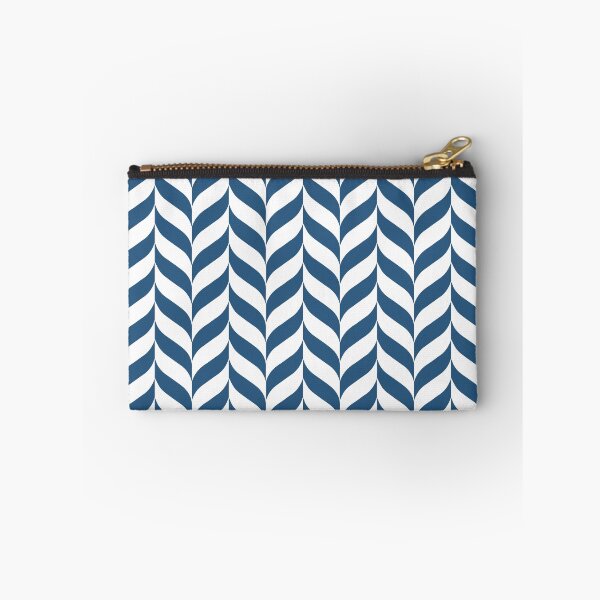 Item preview, Blue and White Pretty Herringbone Pattern - Hue Coordinates w/ Coloro / WGSN 2022 Spring / Summer Trending Color Atlantic Blue 115-35-20 designed and sold by ColorOfTheYears.