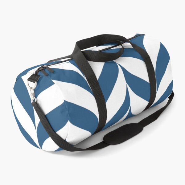 Item preview, Blue and White Pretty Herringbone Pattern - Hue Coordinates w/ Coloro / WGSN 2022 Spring / Summer Trending Color Atlantic Blue 115-35-20 designed and sold by ColorOfTheYears.