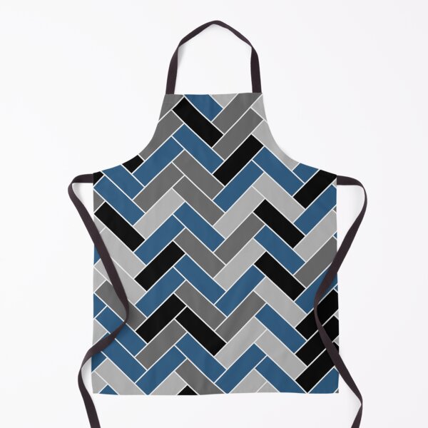 Item preview, Blue Black Gray Herringbone Pattern - Hue Coordinates w/ Coloro / WGSN 2022 Spring / Summer Trending Color Atlantic Blue 115-35-20 designed and sold by ColorOfTheYears.