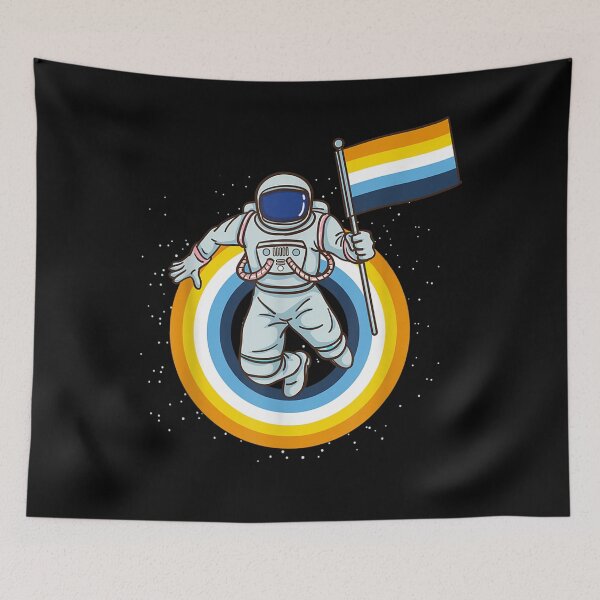 Item preview, Astronaut Aroace Pride Flag  designed and sold by GodivaShop.