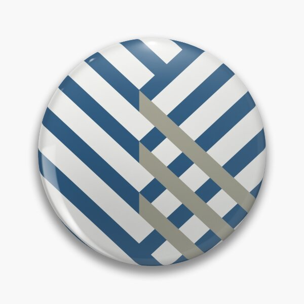 Item preview, Blue Gray White Minimal Diagonal Stripe Pattern - Hue Coordinates w/ Coloro / WGSN 2022 Spring / Summer Trending Color Atlantic Blue 115-35-20 designed and sold by ColorOfTheYears.
