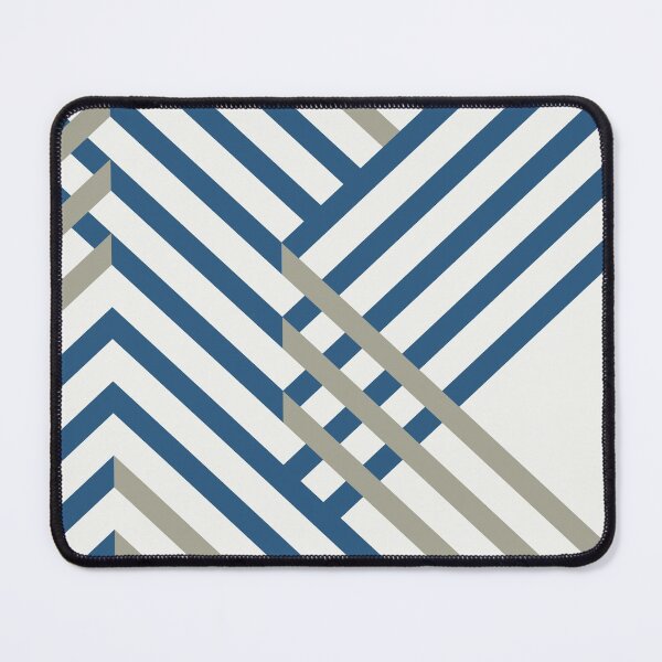 Item preview, Blue Gray White Minimal Diagonal Stripe Pattern - Hue Coordinates w/ Coloro / WGSN 2022 Spring / Summer Trending Color Atlantic Blue 115-35-20 designed and sold by ColorOfTheYears.