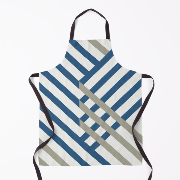 Item preview, Blue Gray White Minimal Diagonal Stripe Pattern - Hue Coordinates w/ Coloro / WGSN 2022 Spring / Summer Trending Color Atlantic Blue 115-35-20 designed and sold by ColorOfTheYears.