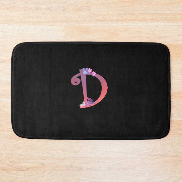 Item preview, Script letter D decorated with flowers designed and sold by AloraDawnEve.