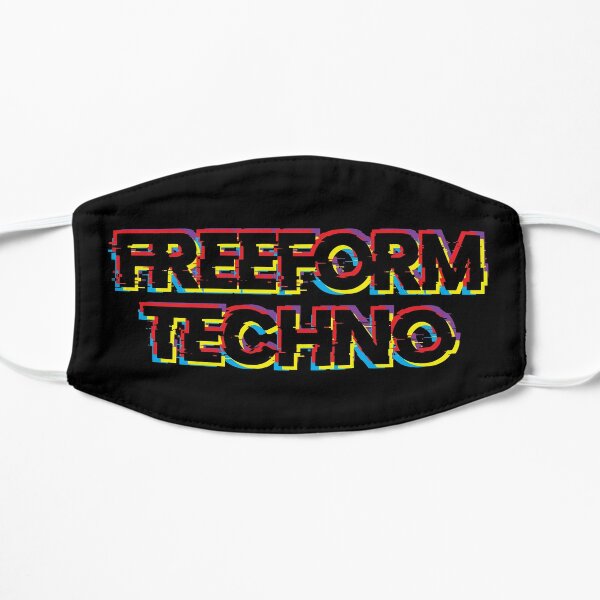 Techno Freeform Techno | Frenchcore Acid Extreme Gabber Glitch Effect Flat Mask