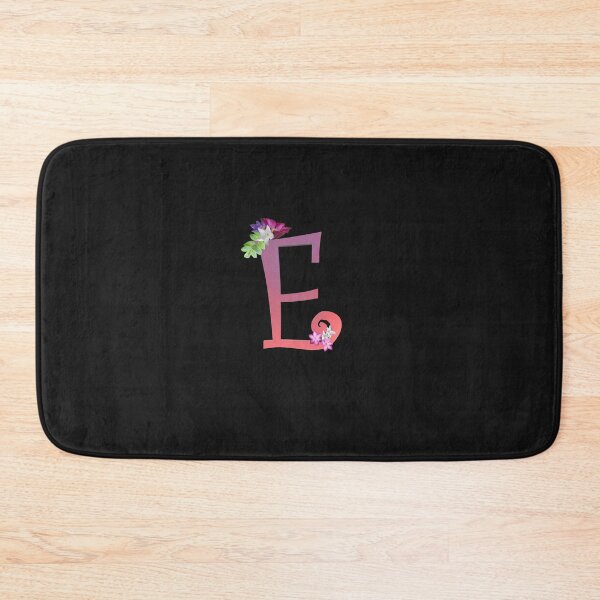 Item preview, Script letter E decorated with flowers designed and sold by AloraDawnEve.
