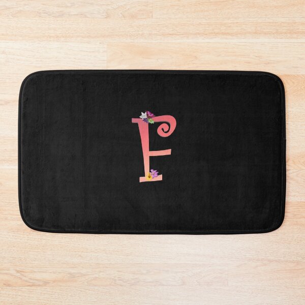 Item preview, Script letter F decorated with flowers designed and sold by AloraDawnEve.