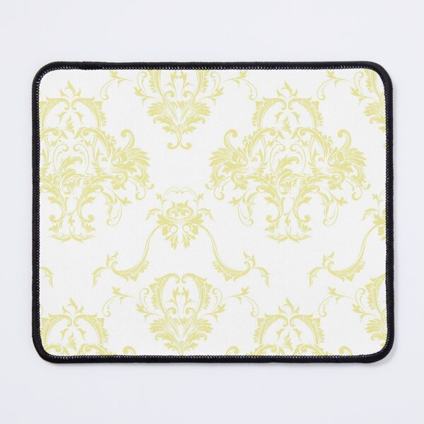 Item preview, Yellow and White Damask Scroll Baroque Pattern Coordinates w/ Coloro / WGSN 2022 Spring / Summer Trending Color Butter 040-86-20 designed and sold by ColorOfTheYears.