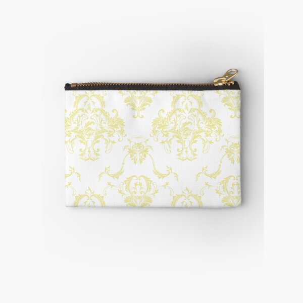 Item preview, Yellow and White Damask Scroll Baroque Pattern Coordinates w/ Coloro / WGSN 2022 Spring / Summer Trending Color Butter 040-86-20 designed and sold by ColorOfTheYears.