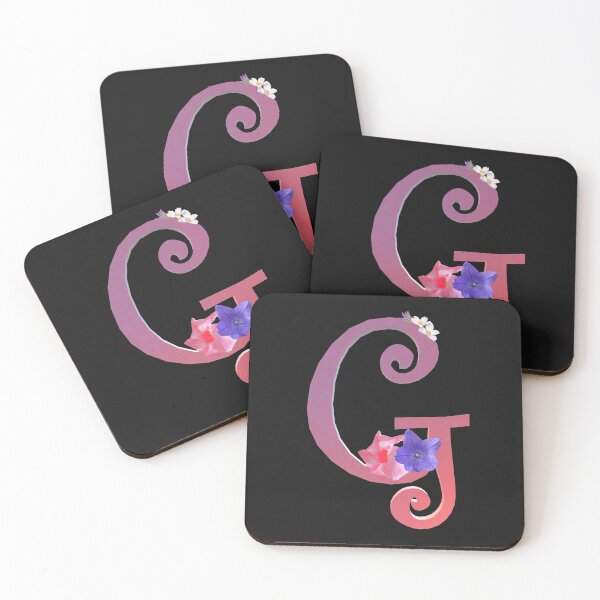 Item preview, Script letter G decorated with flowers designed and sold by AloraDawnEve.