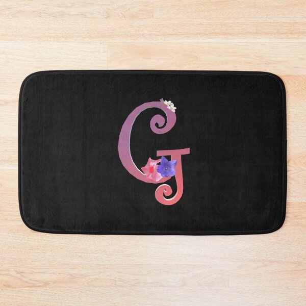 Item preview, Script letter G decorated with flowers designed and sold by AloraDawnEve.