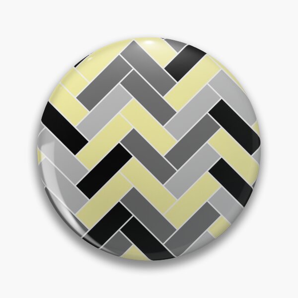 Item preview, Yellow Black Gray Herringbone Pattern Coordinates w/ Coloro / WGSN 2022 Spring / Summer Trending Color Butter 040-86-20 designed and sold by ColorOfTheYears.