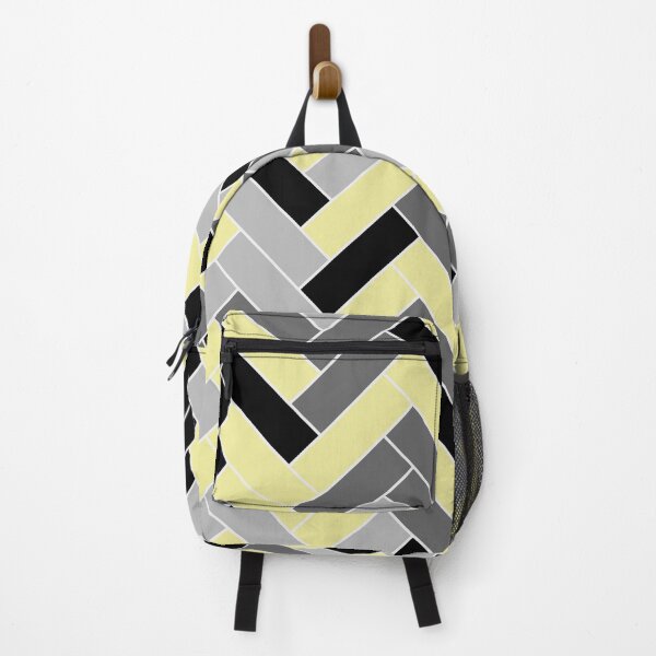 Item preview, Yellow Black Gray Herringbone Pattern Coordinates w/ Coloro / WGSN 2022 Spring / Summer Trending Color Butter 040-86-20 designed and sold by ColorOfTheYears.