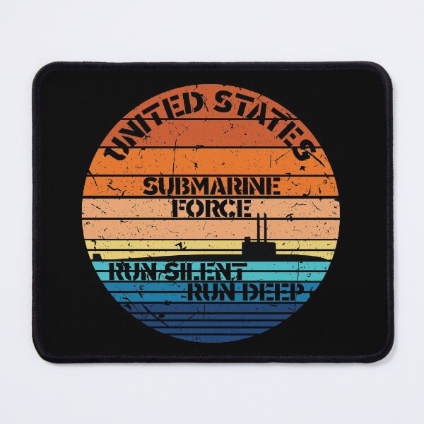 Item preview, Sunset US Submarine Force Run Silent Distressed designed and sold by MadMando.