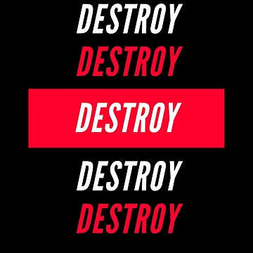 Artwork thumbnail, Destroy by Ink-and-Thread