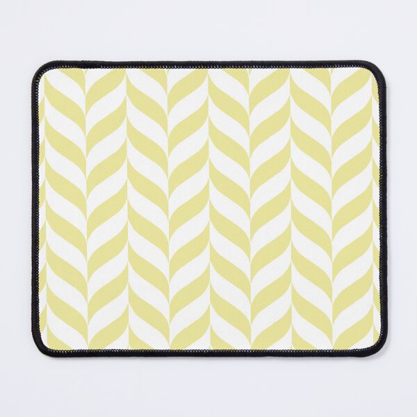 Item preview, Yellow and White Pretty Herringbone Pattern Coordinates w/ Coloro / WGSN 2022 Spring / Summer Trending Color Butter 040-86-20 designed and sold by ColorOfTheYears.