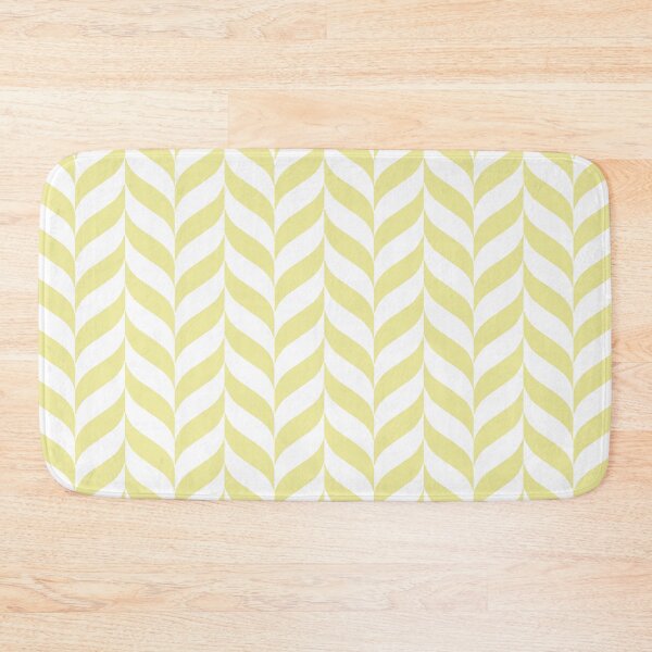 Item preview, Yellow and White Pretty Herringbone Pattern Coordinates w/ Coloro / WGSN 2022 Spring / Summer Trending Color Butter 040-86-20 designed and sold by ColorOfTheYears.