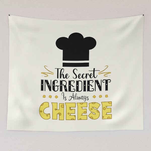 Item preview, The Secret Ingredient Is Always Cheese (Light) designed and sold by the-krisney-way.