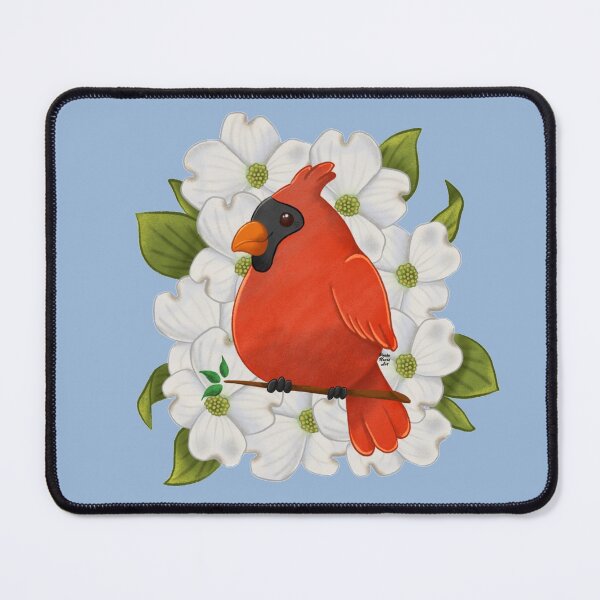 Item preview, Cardinal on Dogwood Flowers designed and sold by SewCharlotte.