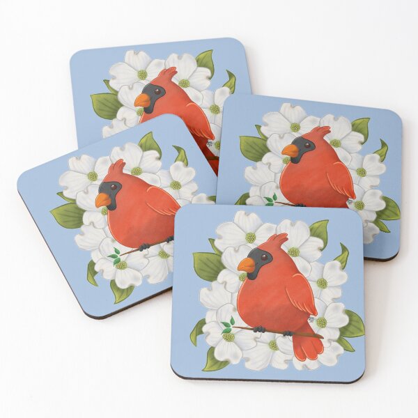 Item preview, Cardinal on Dogwood Flowers designed and sold by SewCharlotte.