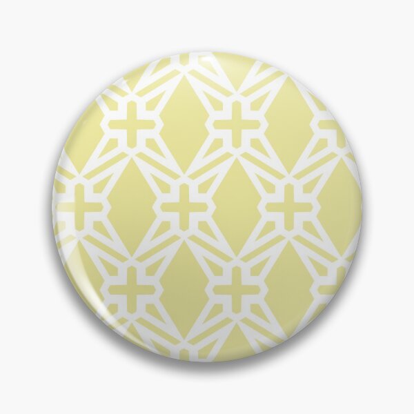 Item preview, Yellow and White Geometric Shape Tile Pattern Coordinates w/ Coloro / WGSN 2022 Spring / Summer Trending Color Butter 040-86-20 designed and sold by ColorOfTheYears.