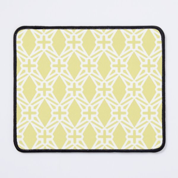 Item preview, Yellow and White Geometric Shape Tile Pattern Coordinates w/ Coloro / WGSN 2022 Spring / Summer Trending Color Butter 040-86-20 designed and sold by ColorOfTheYears.